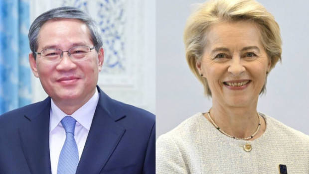 总理李强与欧盟冯德箂恩通话。 总理李强与欧盟冯德箂恩通话。