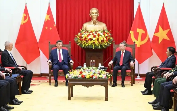 苏林邀请习近平进行小范围茶叙
