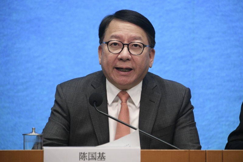 陳國基指，面對美國的極端做法，全球各地都正採取應對措施。陳浩元攝