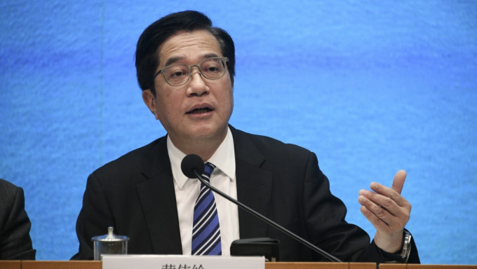 黃偉綸表示，如果有人嘗試衝擊香港金融市場的穩定，我們會對他迎頭痛擊，不會手軟。陳浩元攝