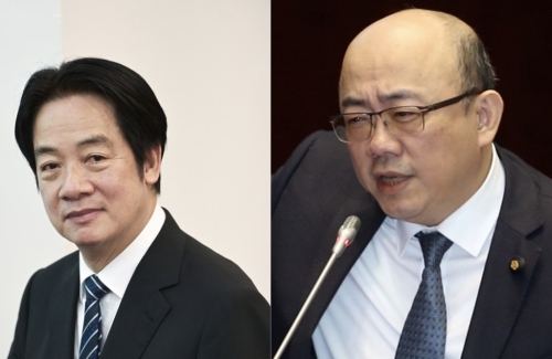 郭正亮（右）坦言赖清德（左）根本是“台独法西斯”。