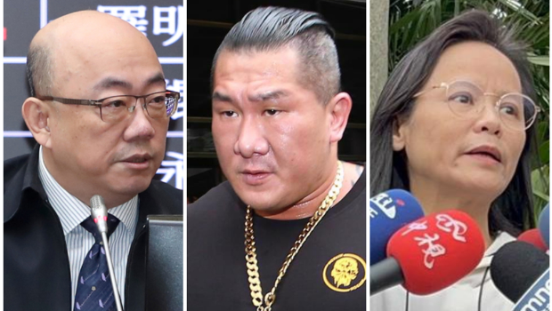 左起为前“立委”郭正亮、“馆长”陈之汉和北一女中教师区桂芝。