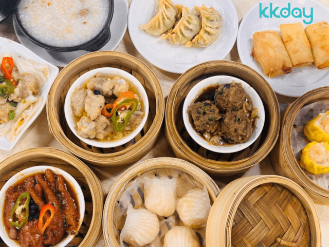 金满海鲜点心专门店午市任食点心放题柴鱼花生粥