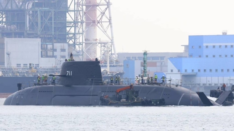 今年二月，“海鲲号”短时间在水面浮了一段时间。