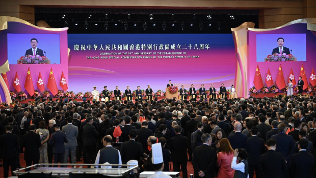 七一回归28周年，政府举行升旗礼及庆祝酒会，李家超：循三方面继续推进工作