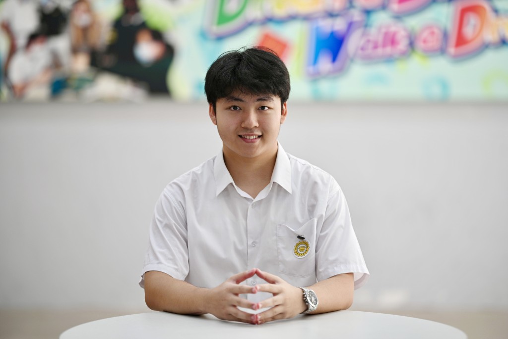 已来港两年多、原来在佛山生活的圣士提反堂中学中五学生骆成豪。