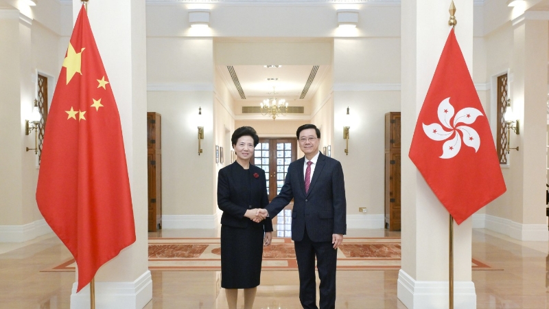 国务委员谌贻琴访港考察全运会