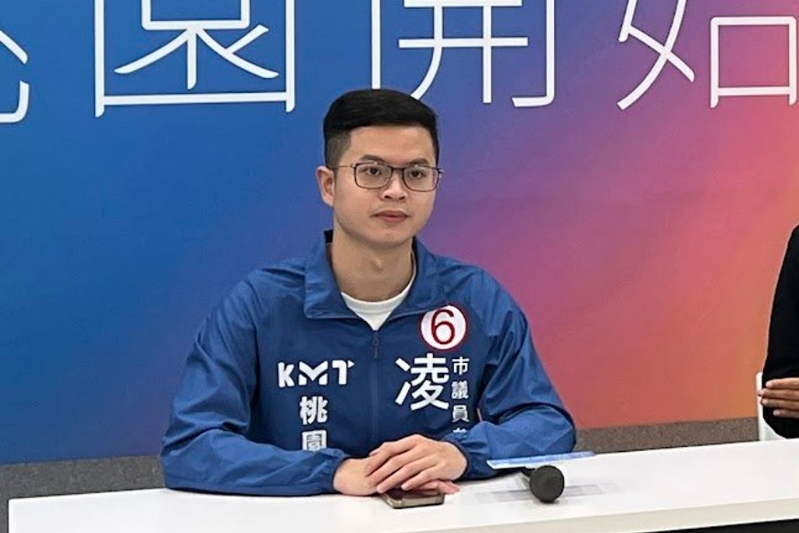 桃园市议员凌涛。 桃园市议员凌涛。