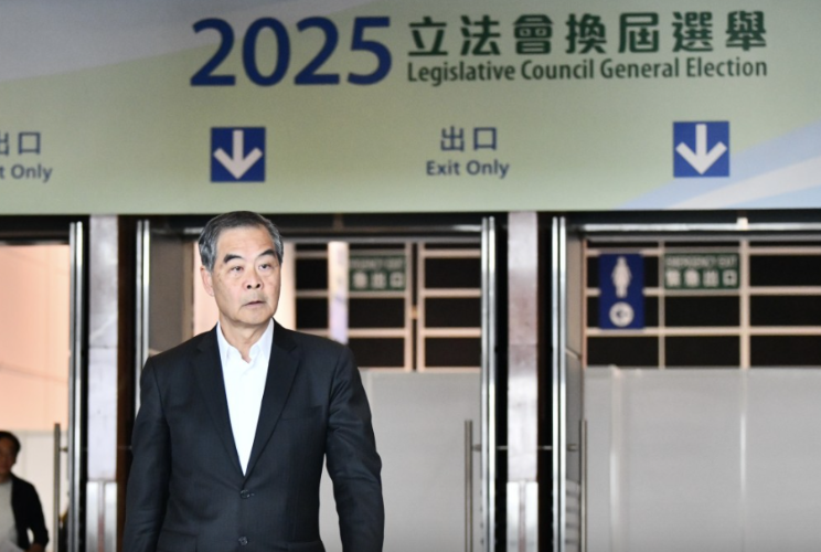立法会选举｜梁振英吁踊跃投票，选贤能解决宏福苑善后及社会发展议题