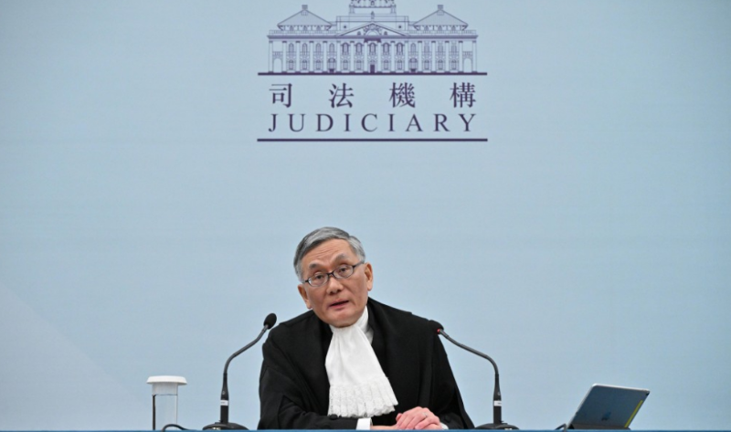 终审法院首席法官张举能。 终审法院首席法官张举能。