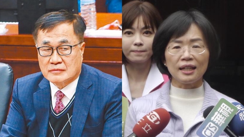 TVBS民调中心今（20）日公布最新调查显示，在蓝白合作的不同组合中，仅有台北市副市长李四川（左）的47%能够明显领先苏巧慧（右）的32%。