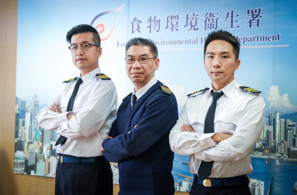 九龙城区高级卫生督察（洁净&防治虫鼠）周永恒、黄大仙区高级卫生督察(洁淨及防治虫鼠)林贯玄、元朗区高级卫生督察(洁净及防治虫鼠)谭浩文。