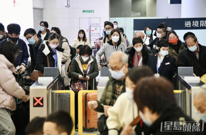高铁西九龙站亦录得29,503人次人流。