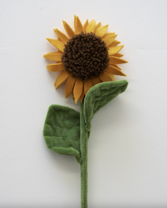 毛绒花作品：向日葵。