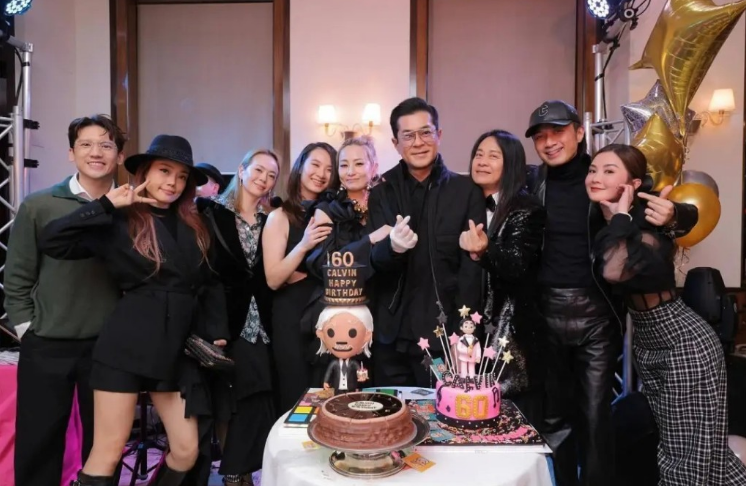 古天乐近日被传秘婚育有一子，女主角被起底是演员林淑茵（左3）。