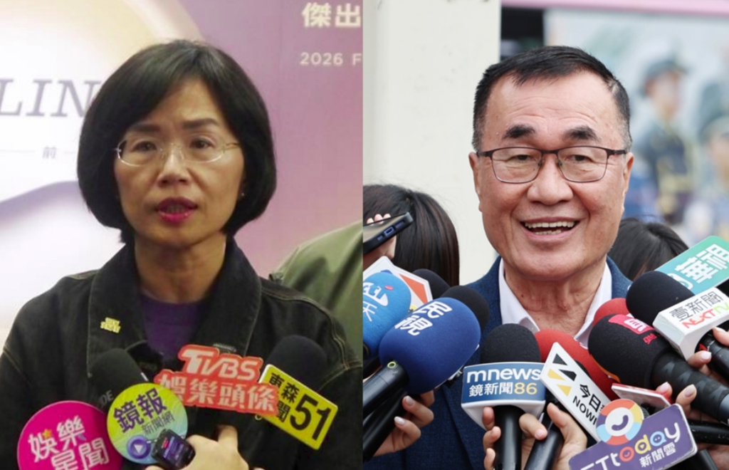民进党新北市长参选人苏巧慧(左)、国民党新北市长参选人李四川(右)。