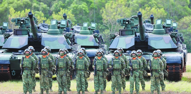 美国售台的M1A2T战车于4月27日最后一批运抵台湾