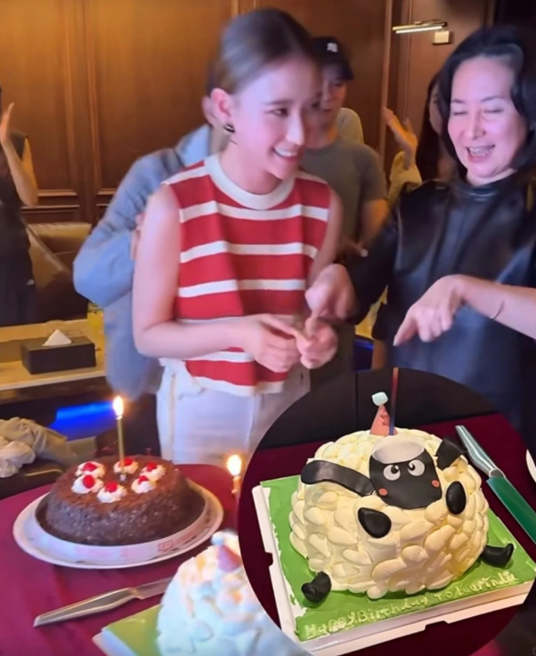 何超莲9日举办生日派对，老公窦骁竟然缺席。