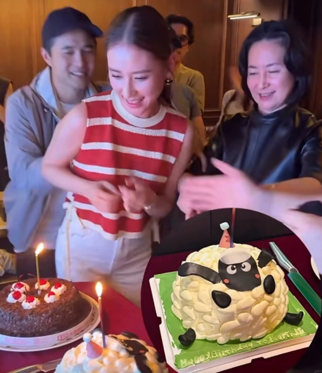 二房的大家姐何超琼出席妹妹何超莲生日派对，姊妹情深。