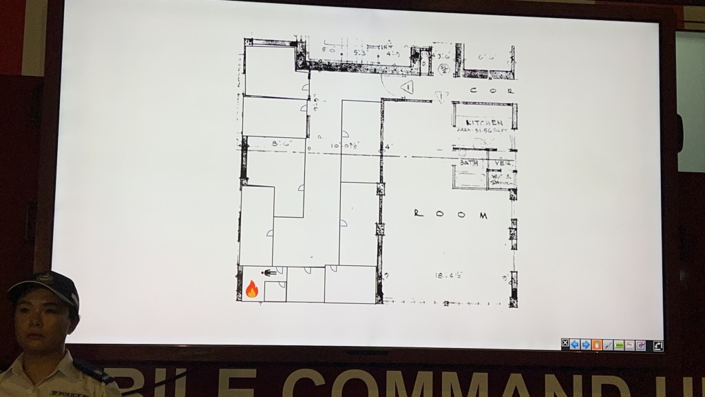消防展示起火单位平台图。