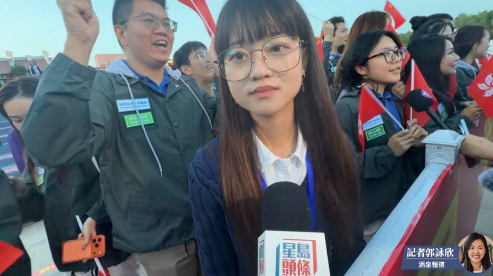 香港大学的林同学对师姐黎家盈成为太空人感到骄傲。